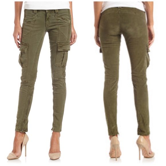 blue skinny cargo pants